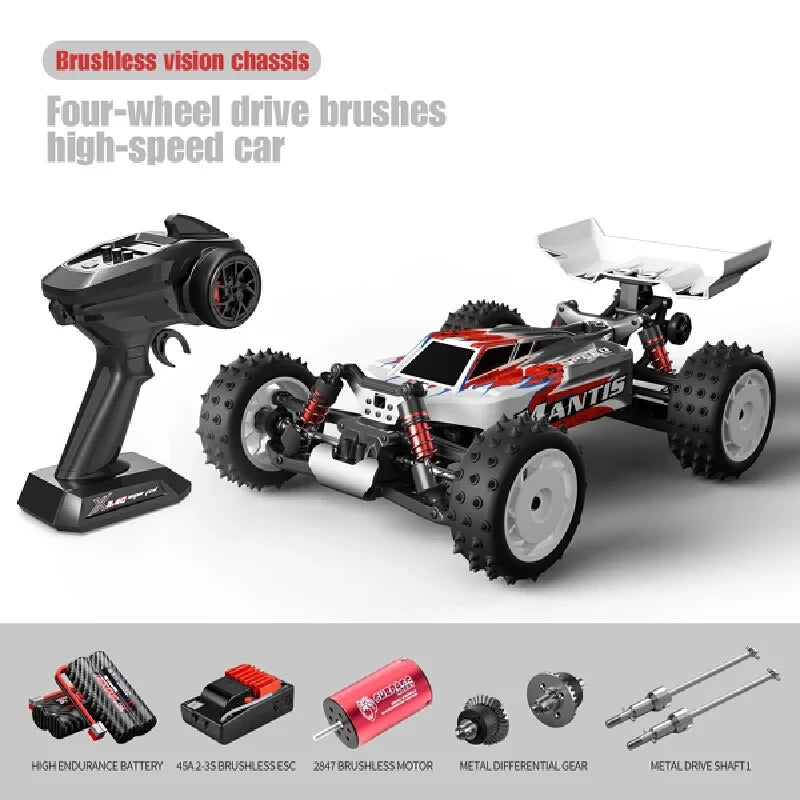 High-Speed 1/16 4WD Brushless RC Drift Car for Off-Road Adventure