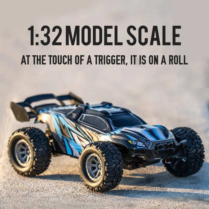 High-Speed 1/32 Drift RC Car with LED Lights - Off-Road Fun