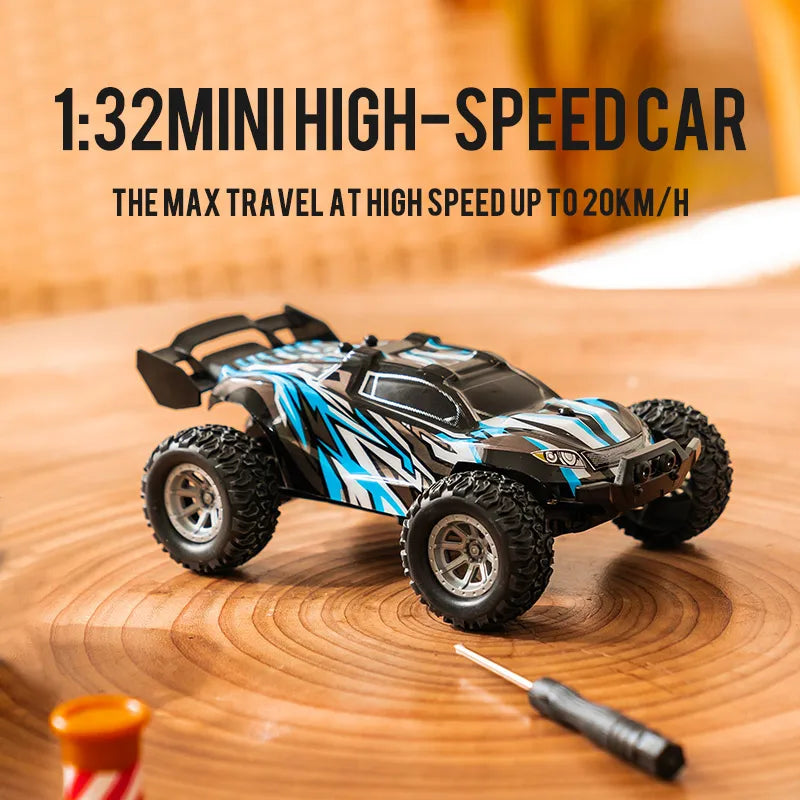 High-Speed 1/32 Drift RC Car with LED Lights - Off-Road Fun