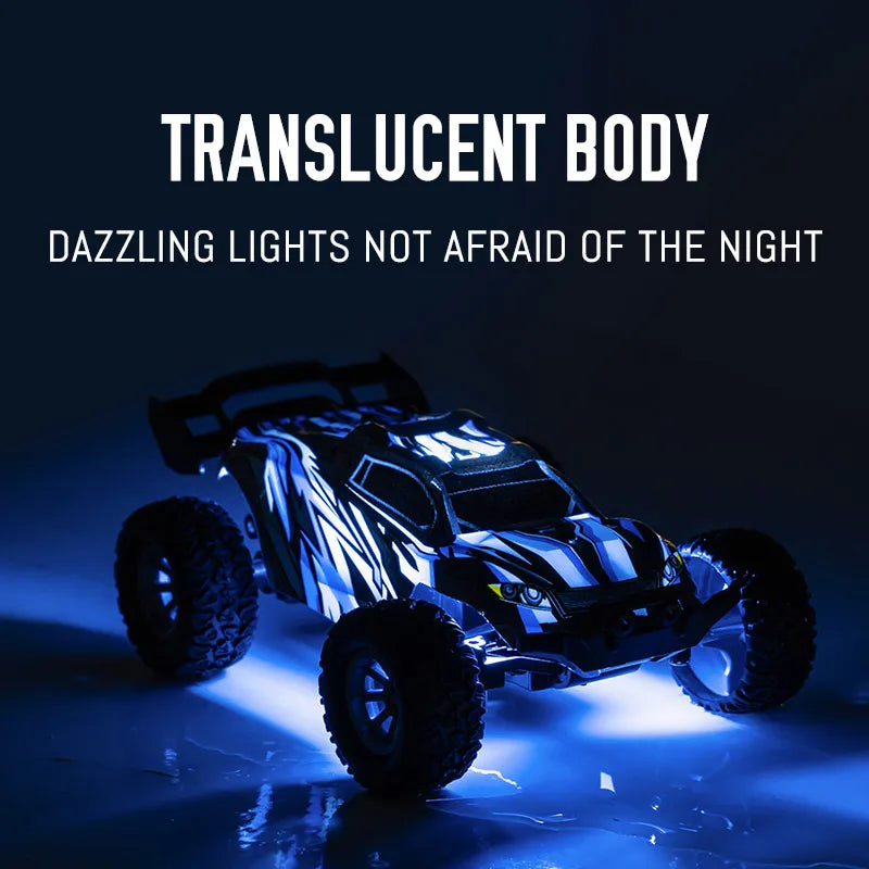 High-Speed 1/32 Drift RC Car with LED Lights - Off-Road Fun
