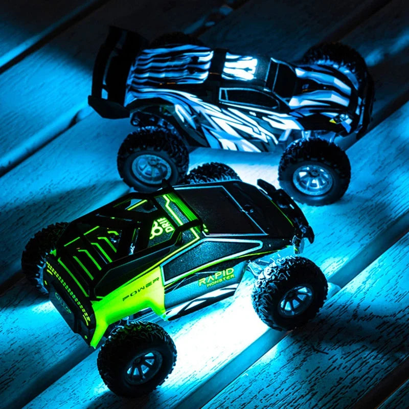 High-Speed 1/32 Drift RC Car with LED Lights - Off-Road Fun