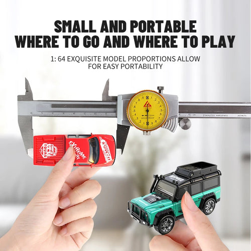 Mini Alloy RC Racing Car — Metal Body & LED Lights