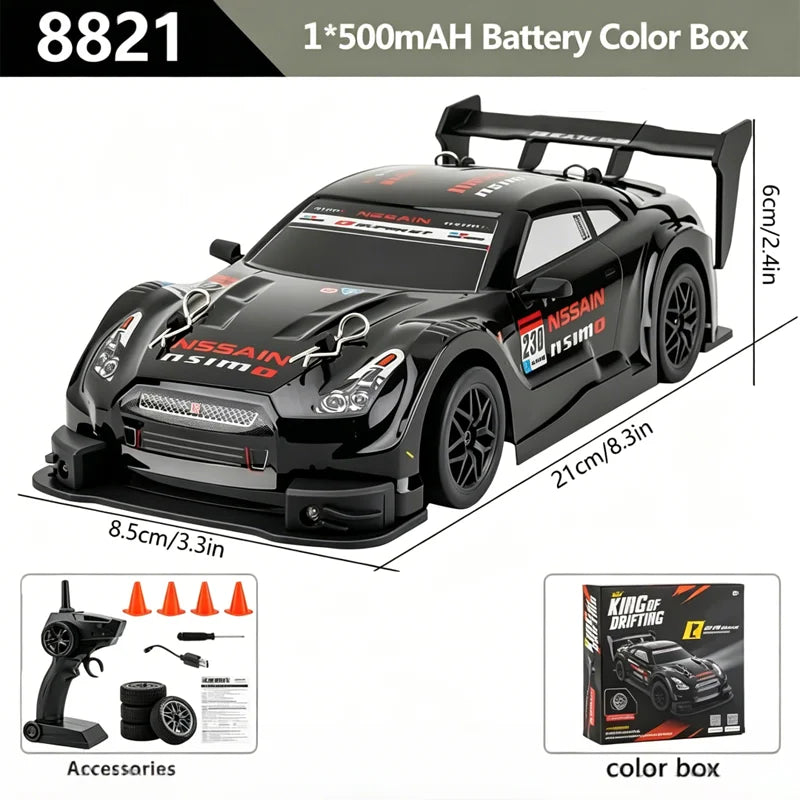 1:24 RC Drift Car — 20+ km/h Brushless Speed