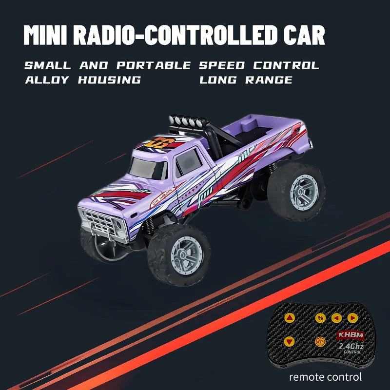 Mini Alloy RC Car — 60-Minute Battery & Metal Shell
