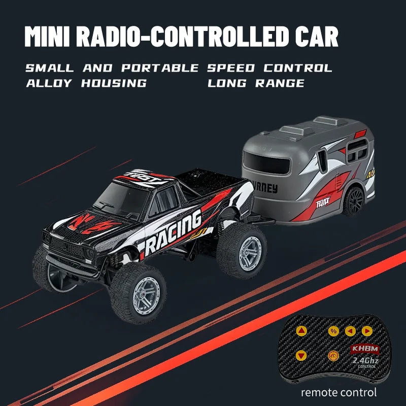 Mini Alloy RC Car — 60-Minute Battery & Metal Shell