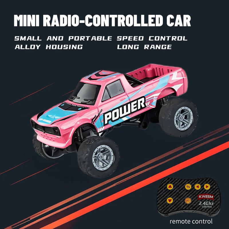 Mini Alloy RC Car — 60-Minute Battery & Metal Shell