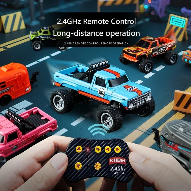 Mini Alloy RC Car — 60-Minute Battery & Metal Shell