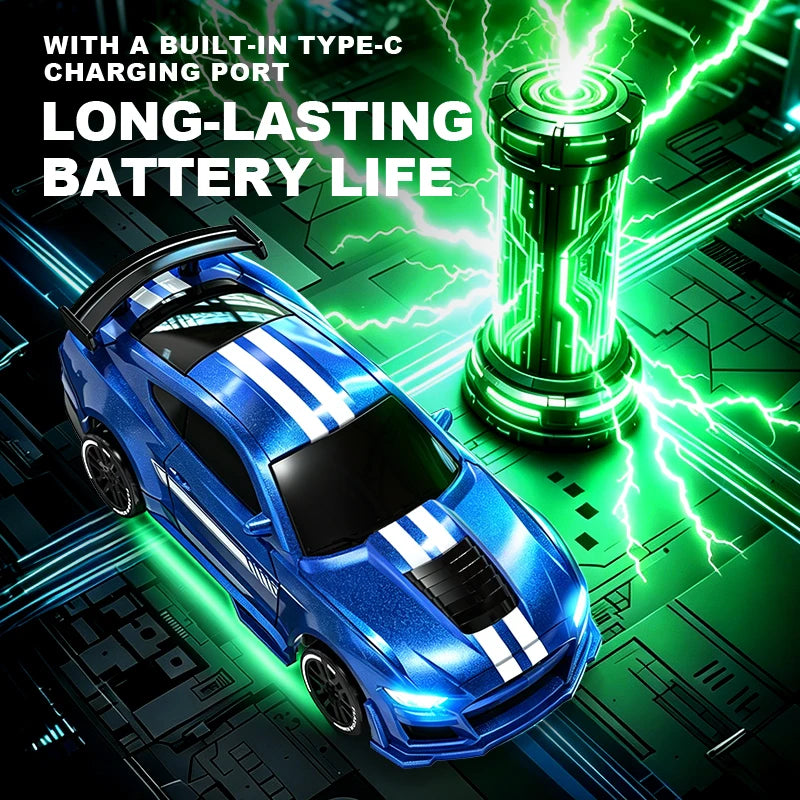Desktop RC Drift Car — 4WD Stunts & LED Lights