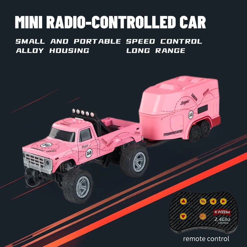 Mini Alloy RC Car — 60-Minute Battery & Metal Shell