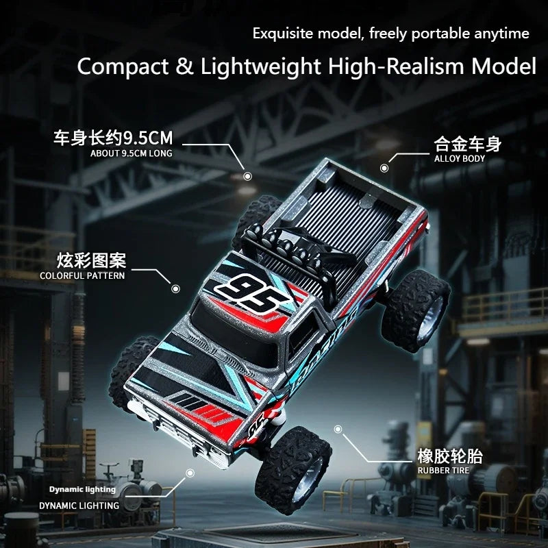 Mini Alloy RC Car — 60-Minute Battery & Metal Shell