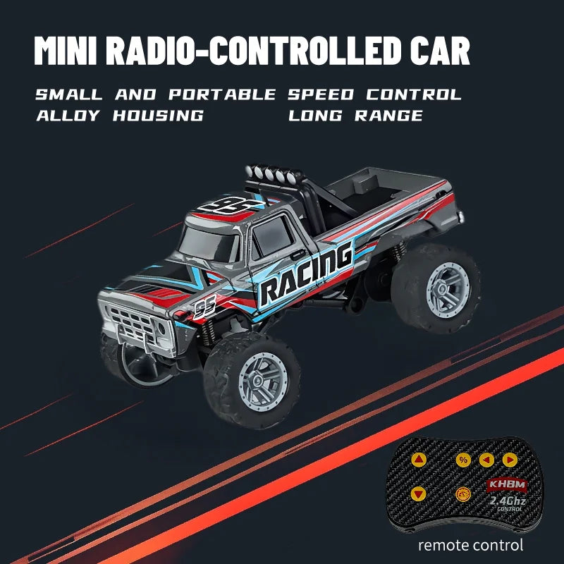 Mini Alloy RC Car — 60-Minute Battery & Metal Shell