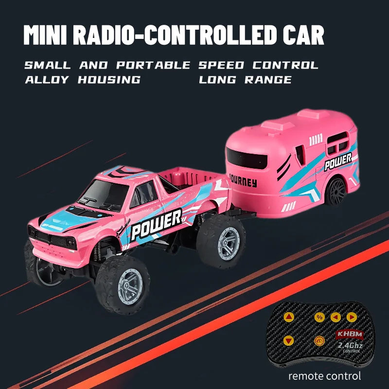 Mini Alloy RC Car — 60-Minute Battery & Metal Shell