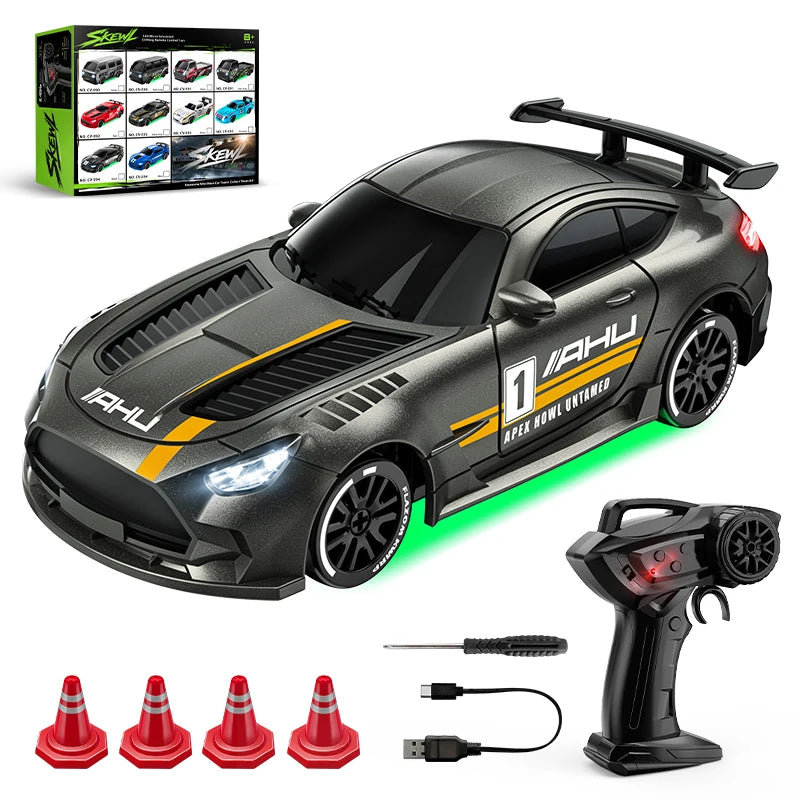 Desktop RC Drift Car — 4WD Stunts & LED Lights