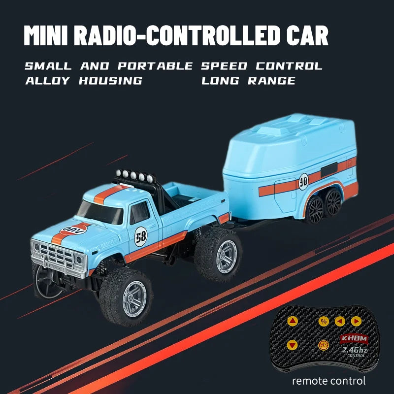 Mini Alloy RC Car — 60-Minute Battery & Metal Shell
