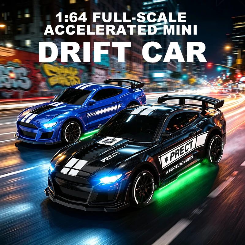 Desktop RC Drift Car — 4WD Stunts & LED Lights