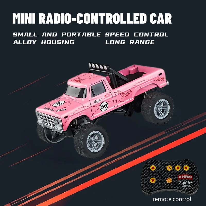 Mini Alloy RC Car — 60-Minute Battery & Metal Shell