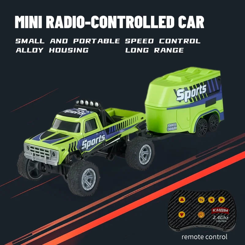 Mini Alloy RC Car — 60-Minute Battery & Metal Shell