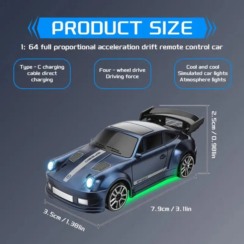 Mini RC Drift Car — 10-Minute Fast Charge & Pro Control