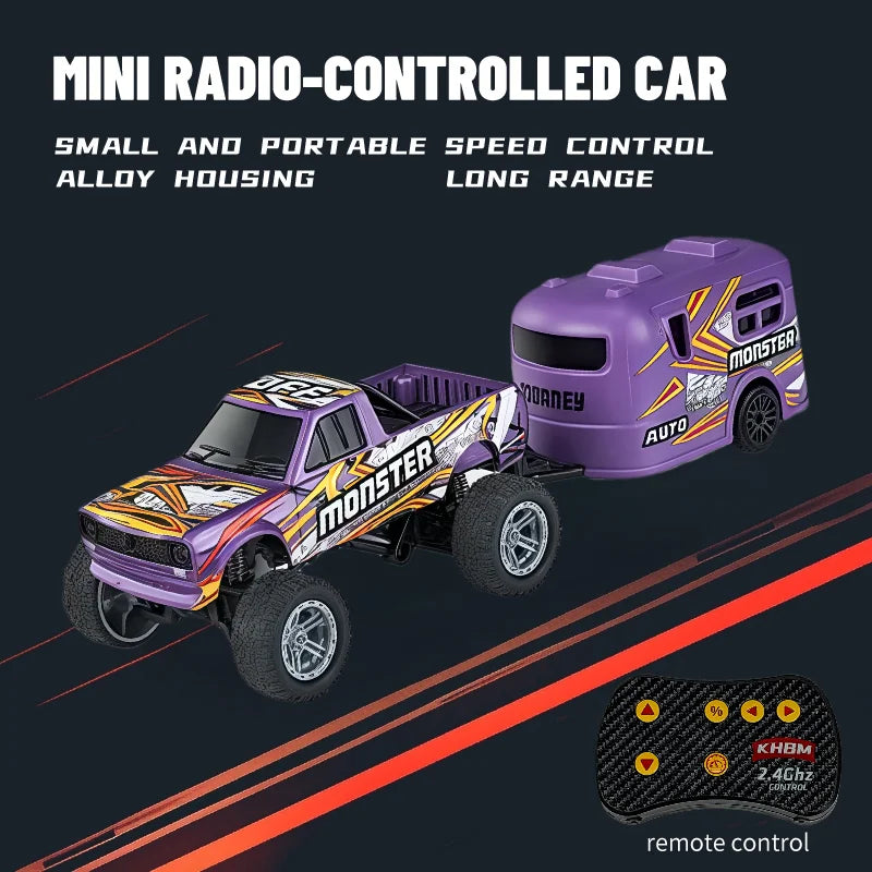 Mini Alloy RC Car — 60-Minute Battery & Metal Shell