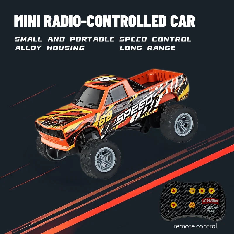 Mini Alloy RC Car — 60-Minute Battery & Metal Shell