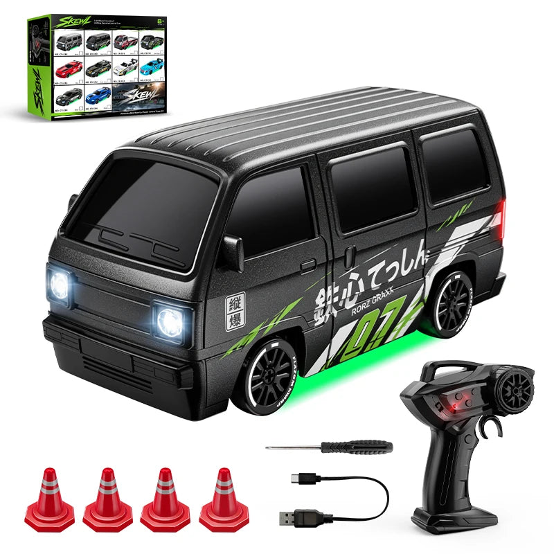 Desktop RC Drift Car — 4WD Stunts & LED Lights