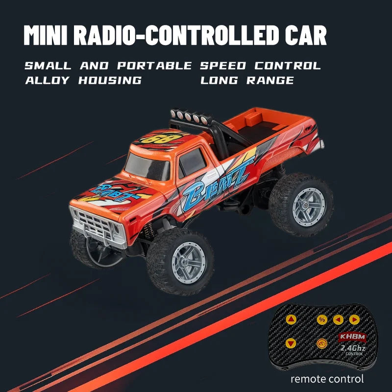 Mini Alloy RC Car — 60-Minute Battery & Metal Shell