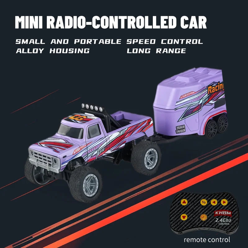 Mini Alloy RC Car — 60-Minute Battery & Metal Shell