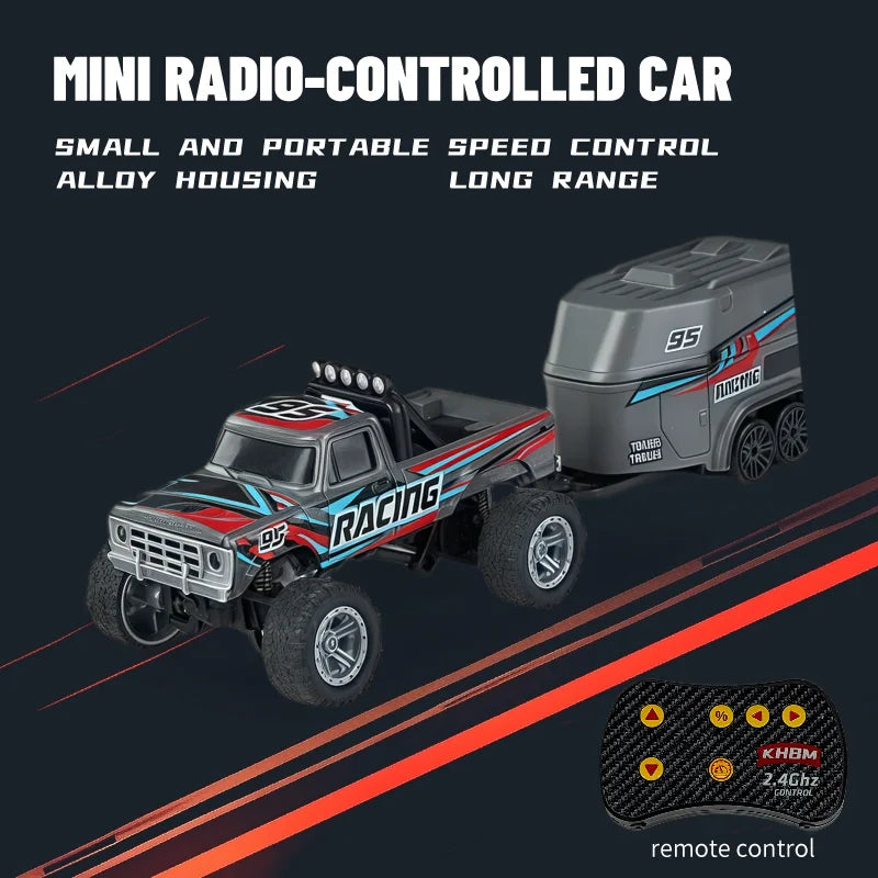 Mini Alloy RC Car — 60-Minute Battery & Metal Shell