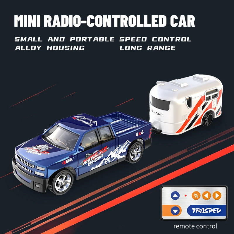 Mini Alloy RC Racing Car — Metal Body & LED Lights