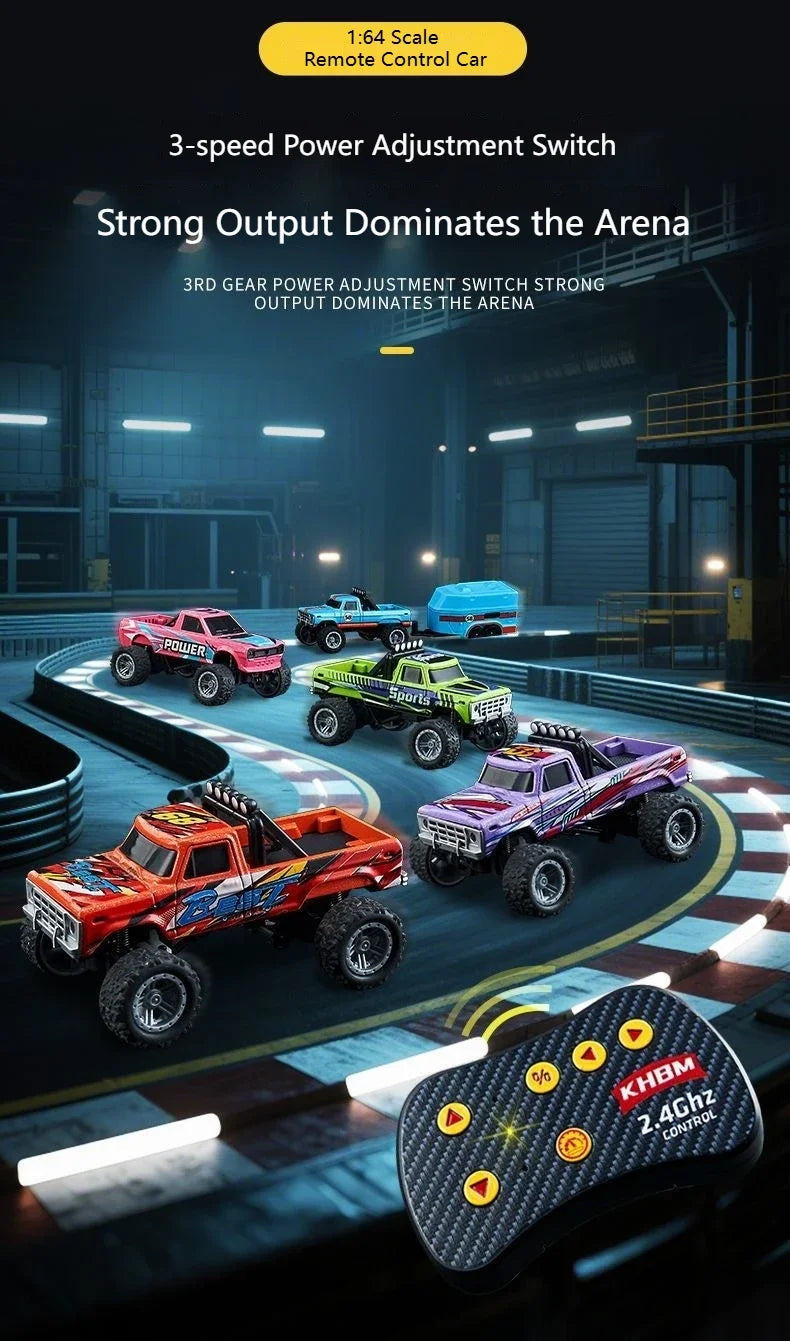 Mini Alloy RC Car — 60-Minute Battery & Metal Shell