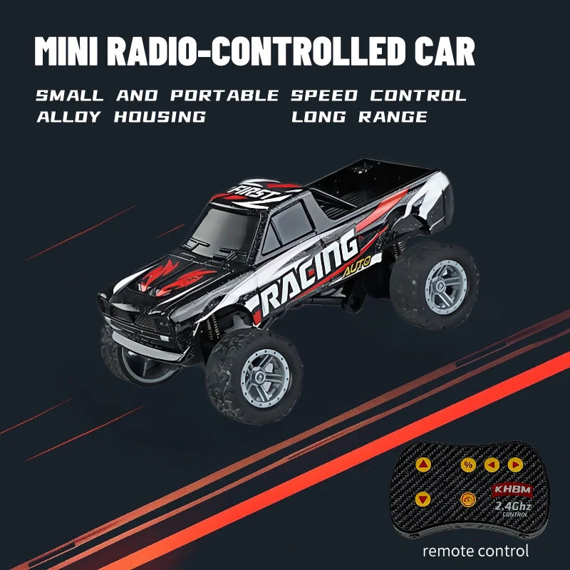 Mini Alloy RC Car — 60-Minute Battery & Metal Shell
