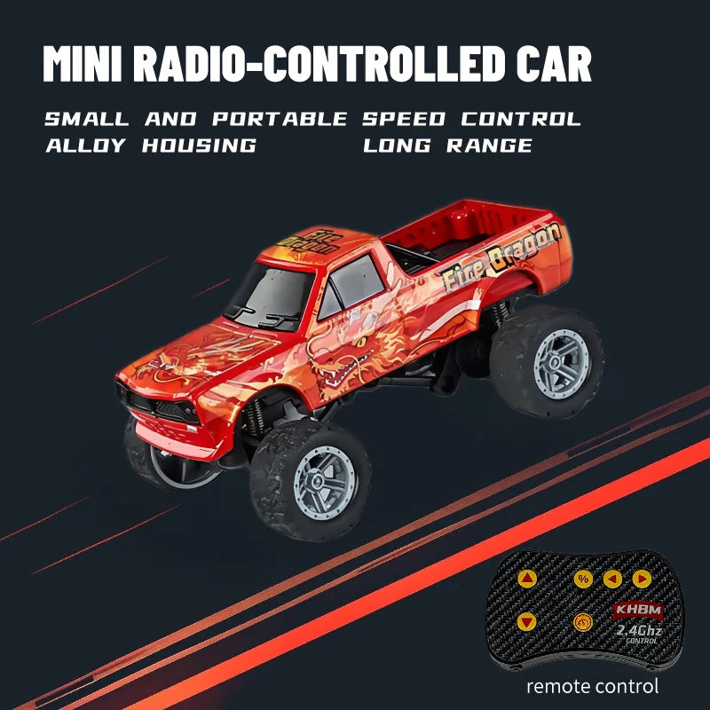Mini Alloy RC Car — 60-Minute Battery & Metal Shell
