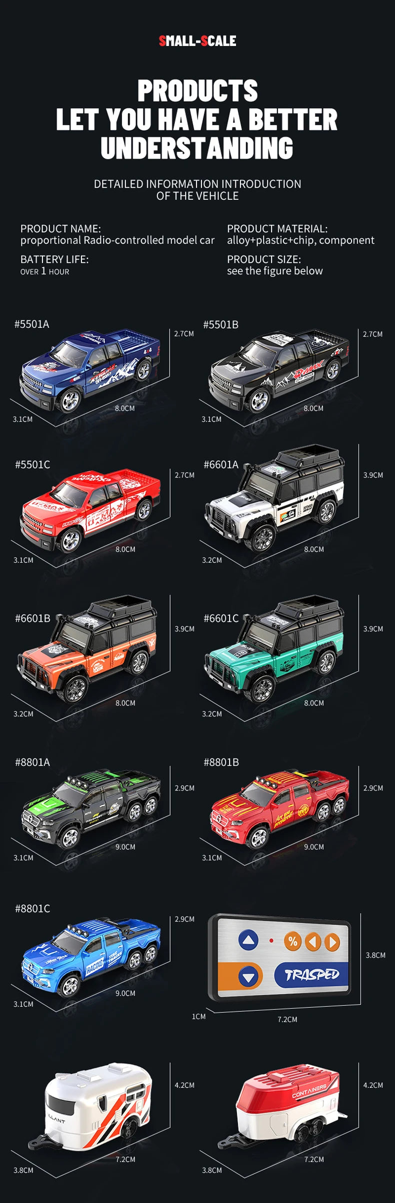 Mini Alloy RC Racing Car — Metal Body & LED Lights