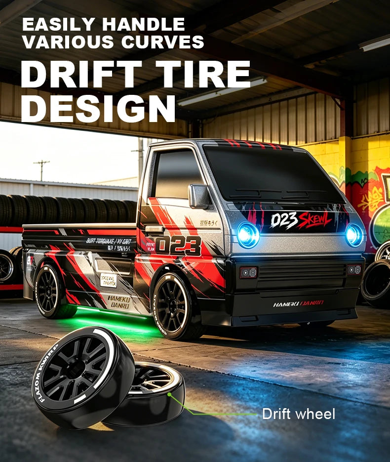 Desktop RC Drift Car — 4WD Stunts & LED Lights
