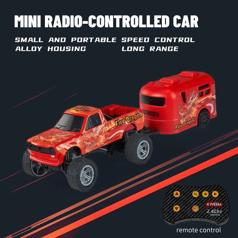 Mini Alloy RC Car — 60-Minute Battery & Metal Shell