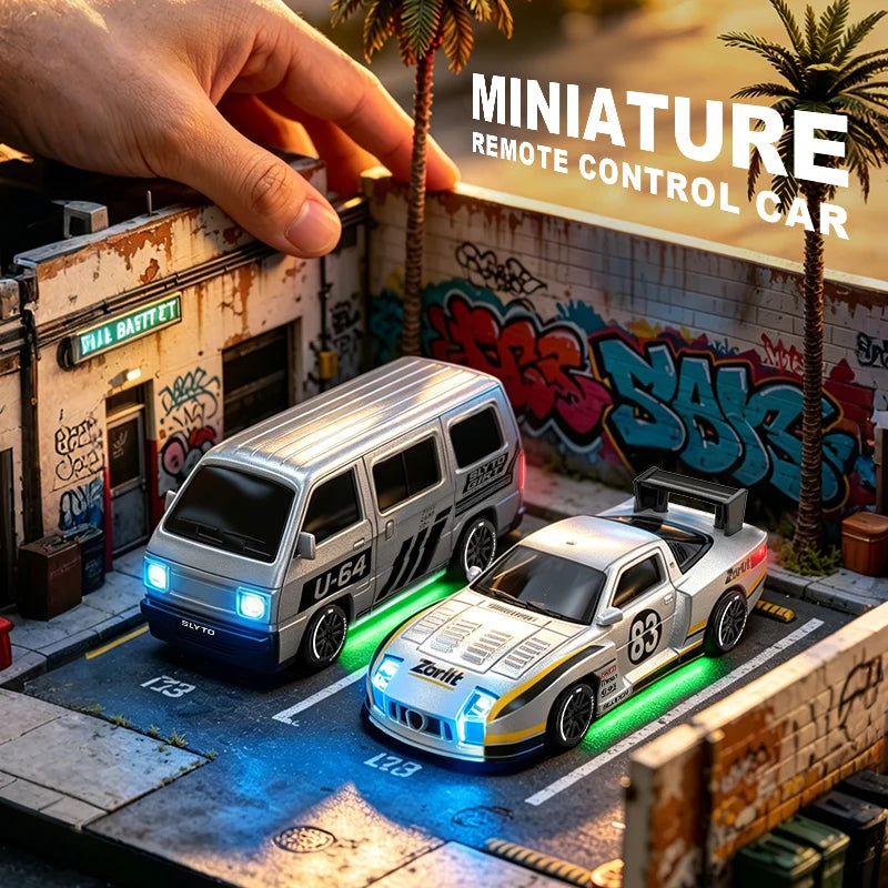 Desktop RC Drift Car — 4WD Stunts & LED Lights