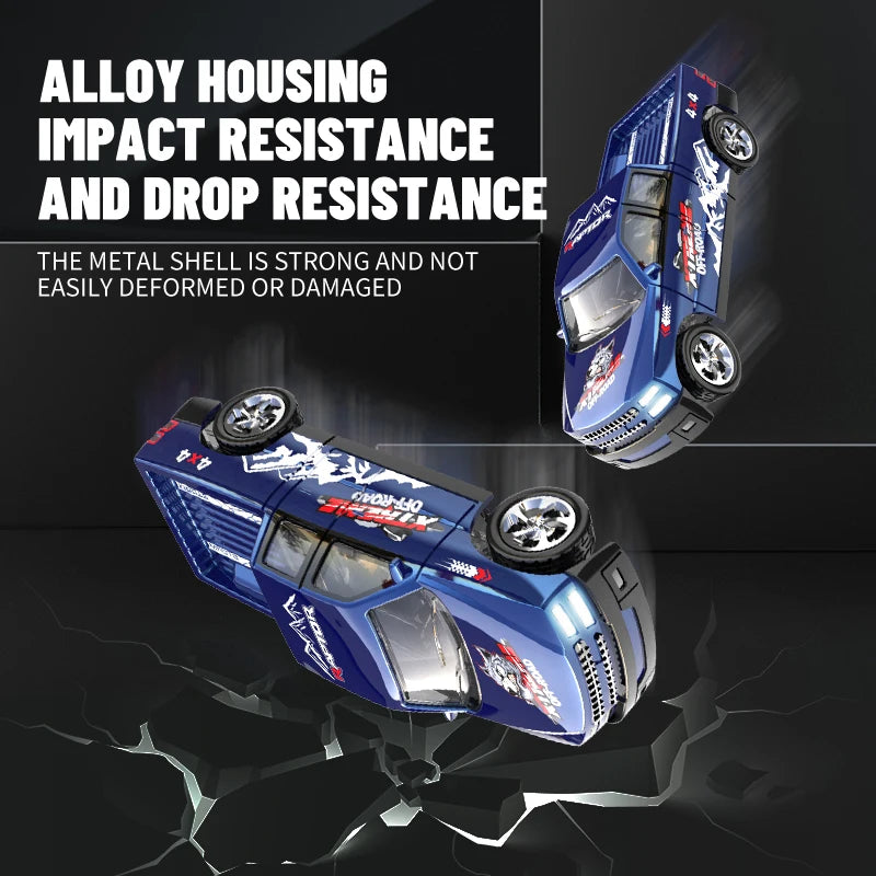 Mini Alloy RC Racing Car — Metal Body & LED Lights