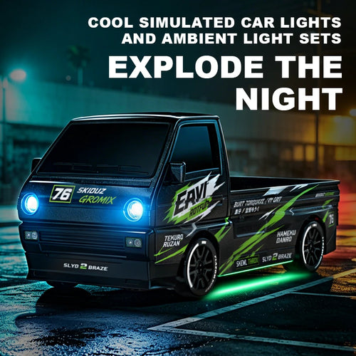 Desktop RC Drift Car — 4WD Stunts & LED Lights