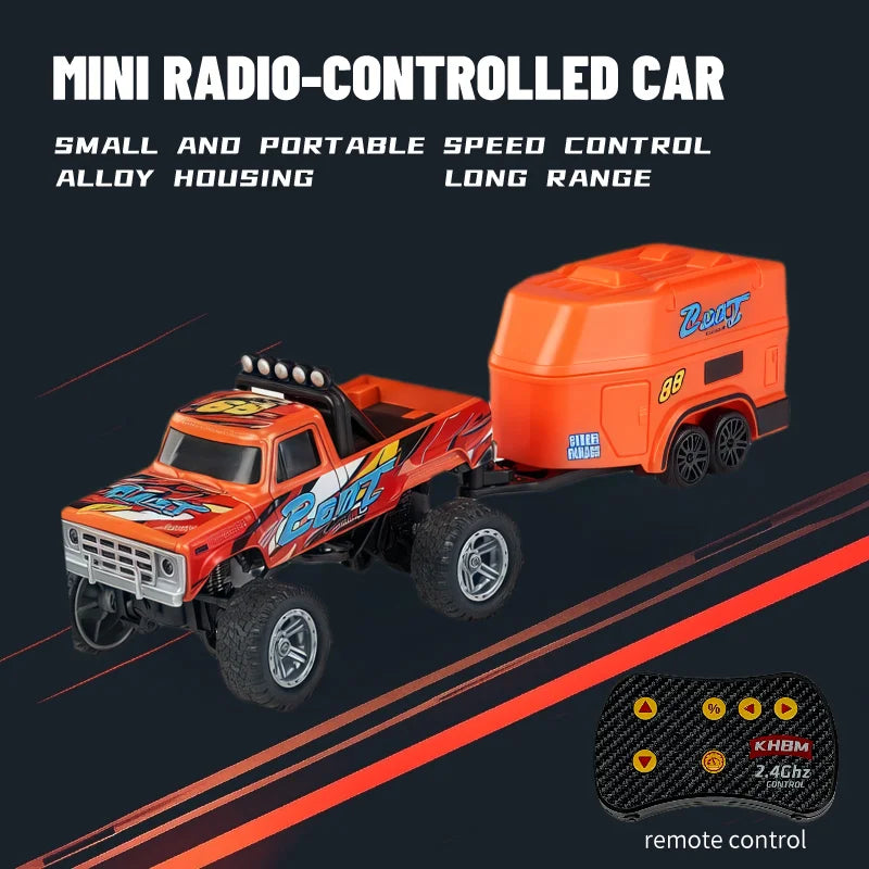 Mini Alloy RC Car — 60-Minute Battery & Metal Shell