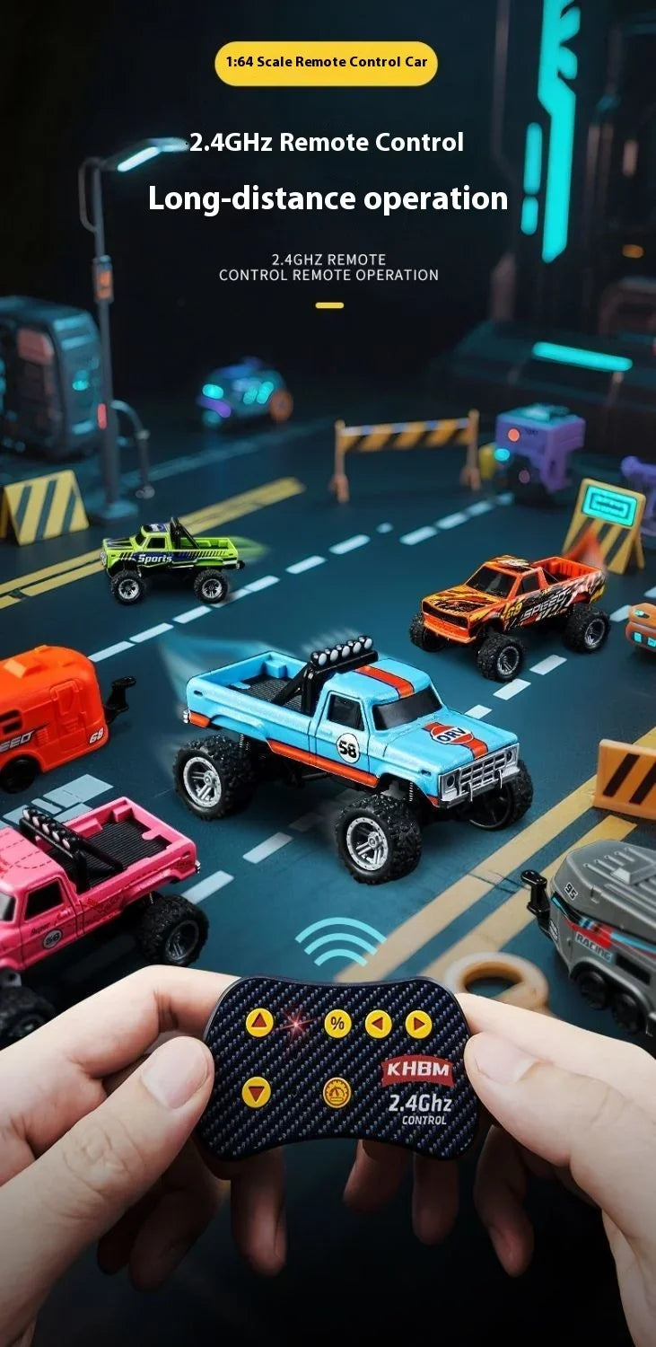 Mini Alloy RC Car — 60-Minute Battery & Metal Shell