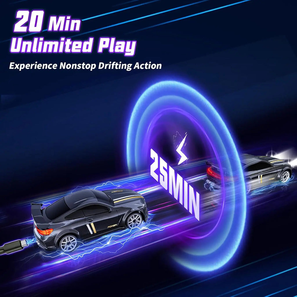 Mini Stunt RC Car — 4WD Drift & 360° Spins