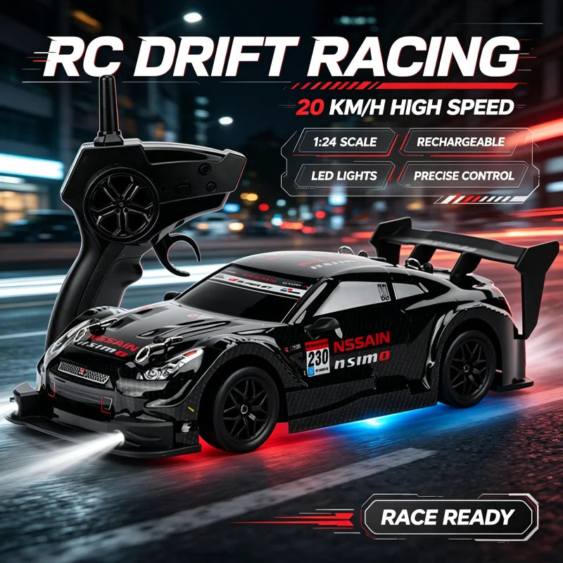 1:24 RC Drift Car — 20+ km/h Brushless Speed