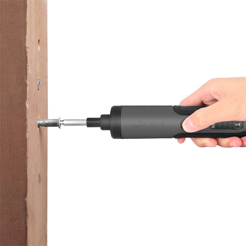 NNEDSZ 3.6V Li-ion Cordless Electric Screwdriver Set with 24 Bits, LED Light, and Torque Adjustment, 300rmp-1