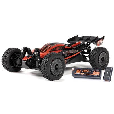 ARRMA RC Cars and Trucks, Arma Typhon GROM 1:14 Scale 4x4 RC Buggy Cars, Red, Battery and Charger - ARA2306ST1