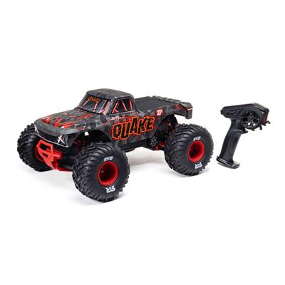 ARRMA RC Cars & Trucks, 1:10 Scale, Quake 223S DSC, RTR, Brushless, Monster Truck, Red, Battery - ARA3537T1