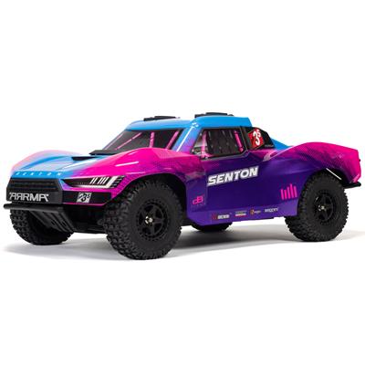 ARRMA RC Cars and Trucks, Arma Senton 1:10 Scale 223S DSC 4WD Short Course Trucks RTR, Blue, Sold - ARA4303V4T3