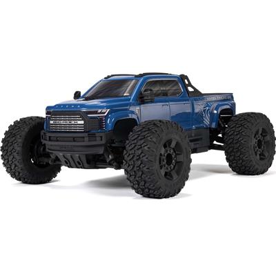 ARRMA RC Cars and Trucks, Arma Big Rock 1:10 Scale V4 223S BLX 4X4 Monster Trucks, Blue, Each - ARA4312V4T3